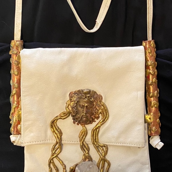 Fancy Nancy White leather 1980’s Crystal Wizard shoulder bag - Picture 6 of 6